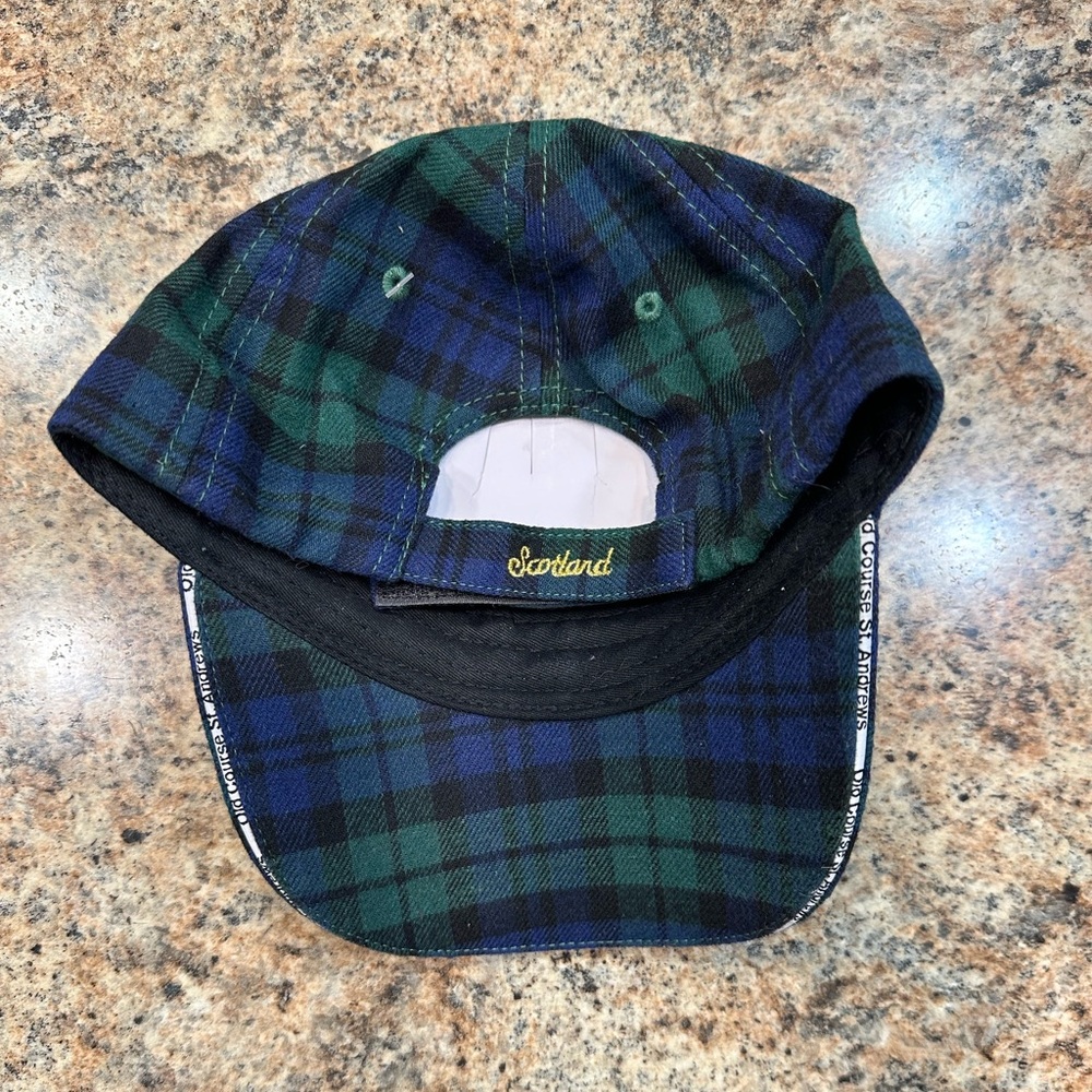 Vintage St. Andrews Old Course Golf Hat Plaid Tartan Wool NWOT New - Picture 3 of 6
